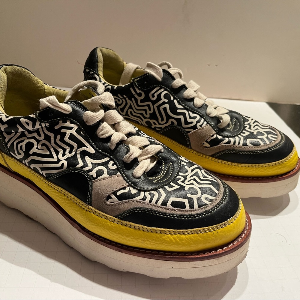Rare Coach Keith Haring platform sneakers 9D